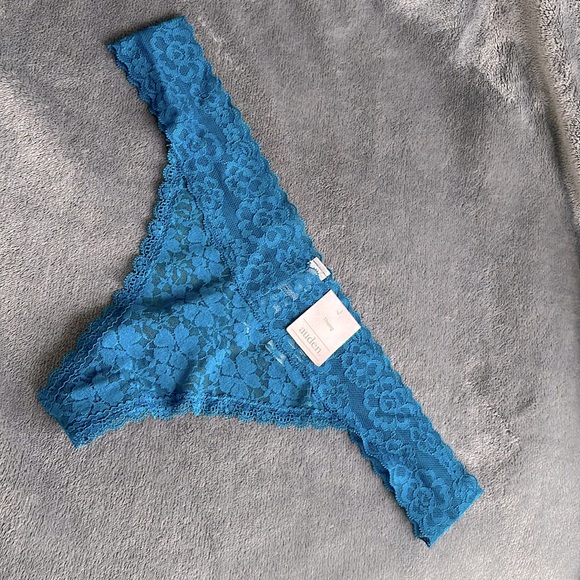 Auden Other - 🔴 4/$15 NWT Auden blue lace thong size L